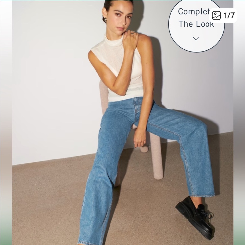 Abercrombie High Rise Taper Jean